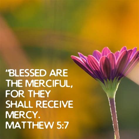 Matthew 57 Blessed Are The Merciful For They Shall Receive Mercy