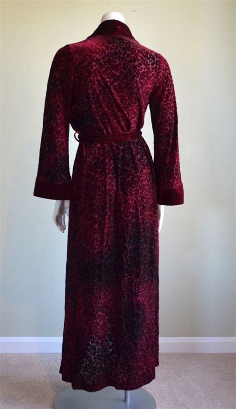 Diamond Tea Robe Vintage Designer Robe Velvet Velour