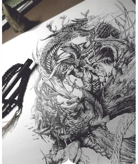Brilliant Intricate Drawings Of Dzo Olivier