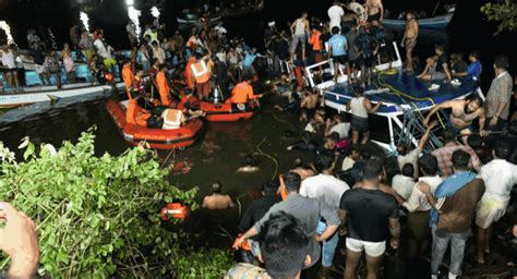 Kerala Board Accident 21 Drown As Overloaded Tourist Boat With 30 ­40 People Sinks In Kerala