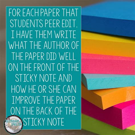 7 Ways To Teach With Sticky Notes The Secondary English
