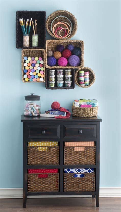 Show Off Your Creative Side Hang Baskets On The Wall To