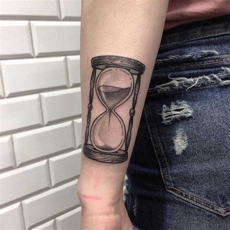 Hourglass On The Forearm Was Done At Kult Tattoo Fest Tattoos