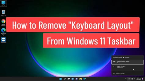 How To Remove Keyboard Layout From Windows 11 Taskbar Youtube
