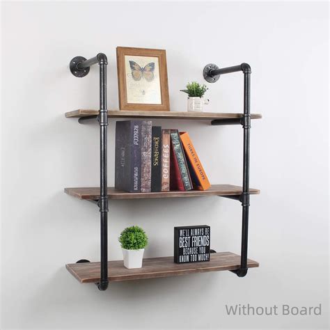 Have you ever mounted a set of wall shelves and weren't happy with the arrangement? (8"/12" Deep ,2-4 Tier),Industrial Vintage Retro Pipe ...