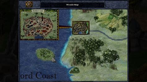 Baldurs Gate Enhanced Edition World Map