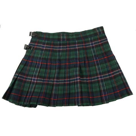 Scottish National Polyviscose Kilted Mini Skirt 32w 12l Kilts N