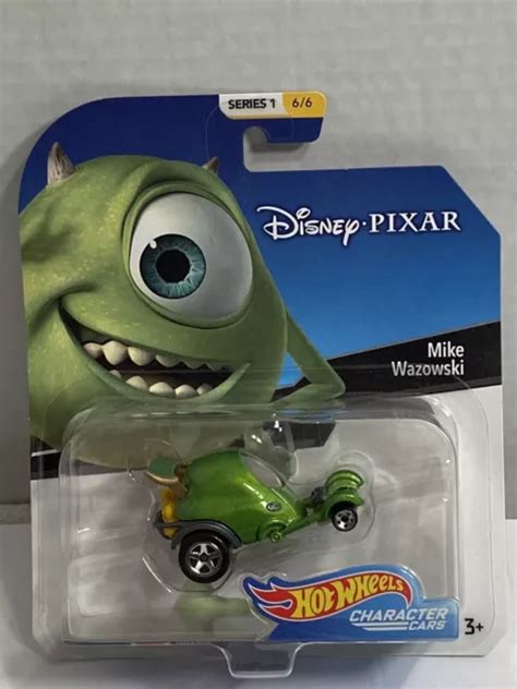 Monster Inc Mike Wazowski Green Disney Hot Wheels Character Cars Hot