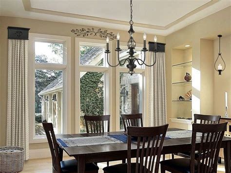 Casual Window Treatments For Dining Room Ideas Dining Room Window