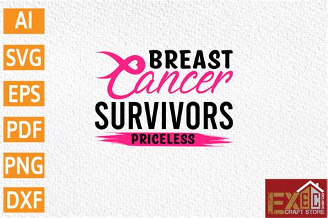 Breast Cancer Survivors Priceless Graphic By Exclusive Craft Store · Creative Fabrica