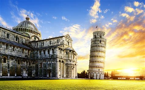 Download Leaning Tower Of Pisa In Italy Desktop Wallpaper Hd By
