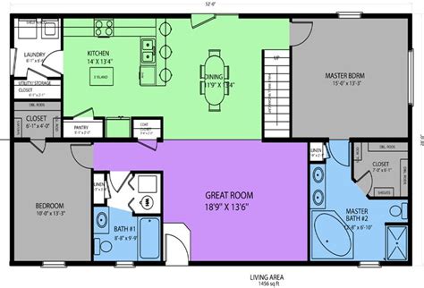 Story And A Half Home Floor Plans Advanced Systems Homes Room