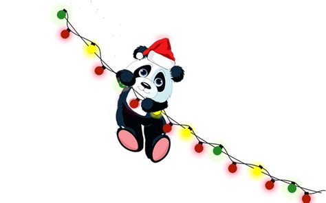 Download Panda Christmas Cartoon Royalty Free Stock Illustration Image