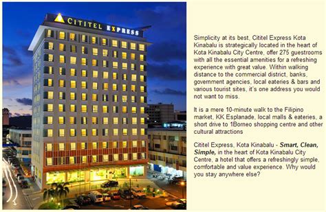 Featured amenities include a business center, complimentary newspapers in the lobby, and dry cleaning/laundry services. .:beYonD mYselF:.: ~ Cititel Express Kota Kinabalu