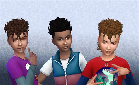 My Sims 4 Blog Brillit Boy Curls Conversion For Boy By