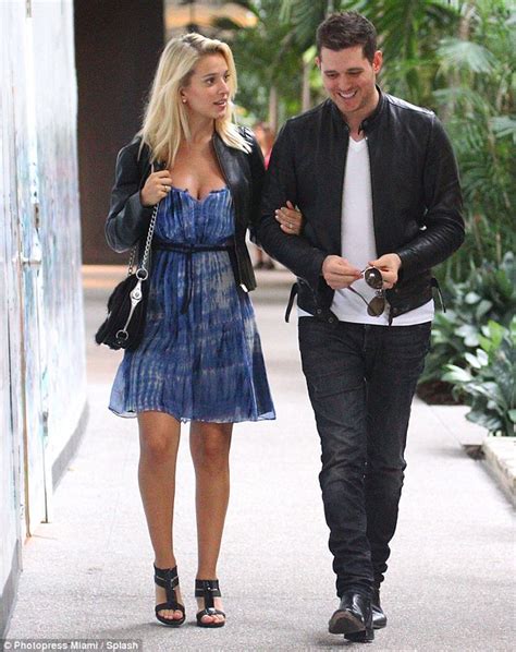Michael Bublé Showers Pregnant Wife Luisana Lopilato With Affection As She Shows Off A Hint Of A