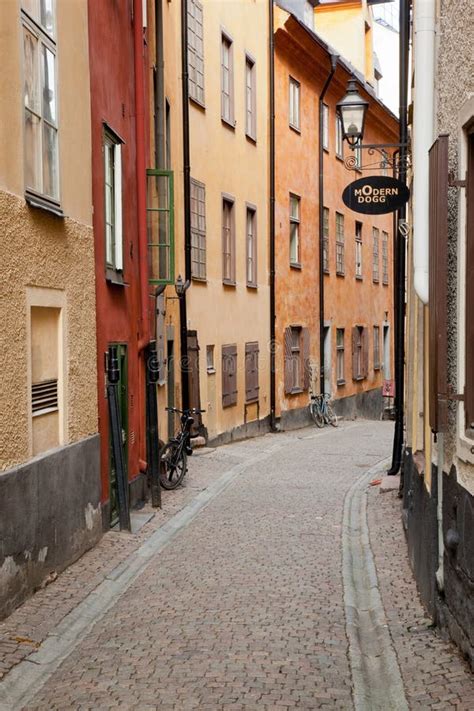 Street In Old Town In Stockholm Editorial Photography Image Of City
