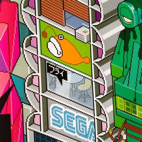 Eboy Tokyo Pixel Art Poster