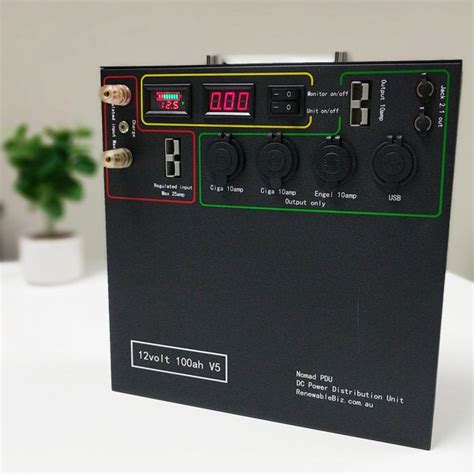 Nomad 100ah Lithium Power Distribution Unit Battery All Types