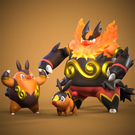 Stl File Tepig Evolutions・design To Download And 3d Print・cults