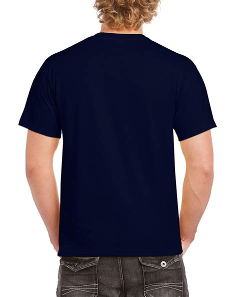 Gildan G5000 Plain Heavy Cotton T Shirt In Navy Blue Fruugo Uk