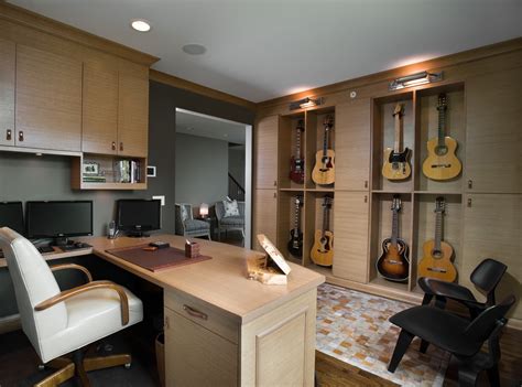 Dual Music Roomoffice Eclectic Home Office Chicago By Fredman