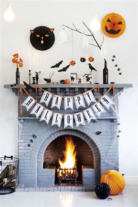 23 Best Ideas For Halloween Decorations Fireplace And Mantel