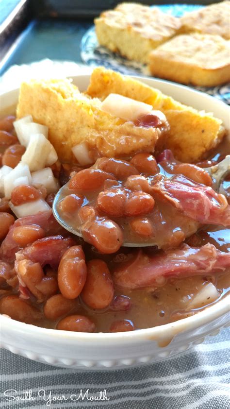 The ham still is super tender and just as delicious. slow cooker pinto beans and ham hocks