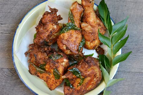 In a bowl, mix breadcrumbs, smashed lemongrass, and curry leaves. Deep Fried Chicken with Spices (Ayam Goreng Berempah ...
