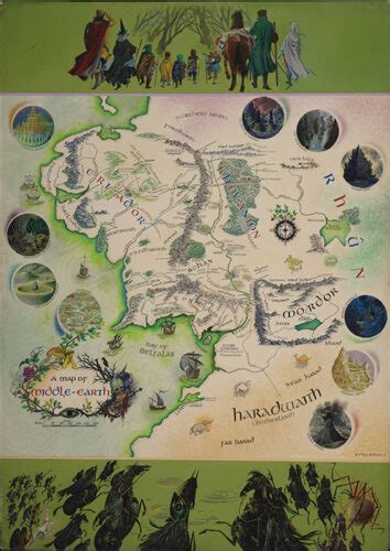 Bodliean Libraries Oxford Acquires Rare Map Of Middle Earth Annotated