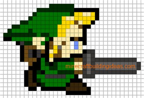Maybe you would like to learn more about one of these? Minecraft Pixel Art Templates: Link(zelda)