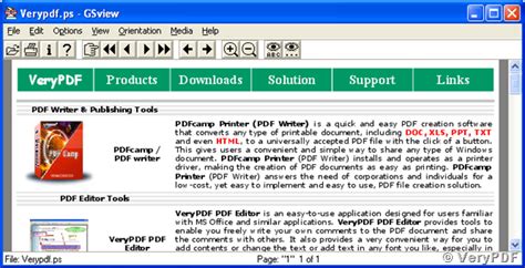 How To Convert A Document Of Html To Postscript Format Verypdf