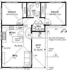 The rest of the space is punctuated by an open floorplan with sliding. 53174688afb84fcc6875a818e27af985.jpg (236×248) | Granny flat plans, Cottage floor plans, Small ...