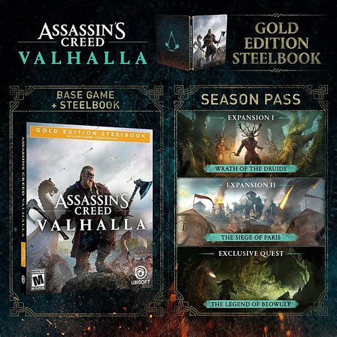 Best Buy Assassins Creed Valhalla Gold Edition Steelbook Playstation