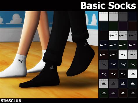 Lana Cc Finds — Sim Ent Simsclub Basic Socks 36 Swatches Sims