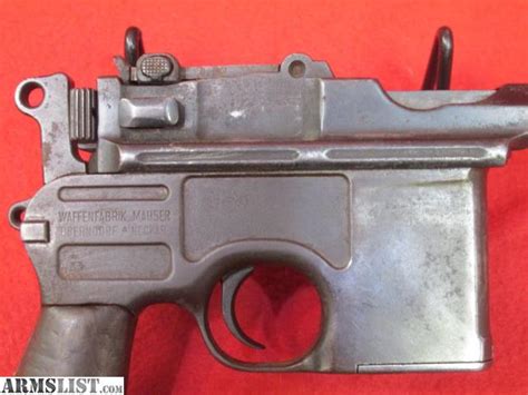 Armslist For Sale German Mauser C96 Broomhandle 763mauser 4 Semi