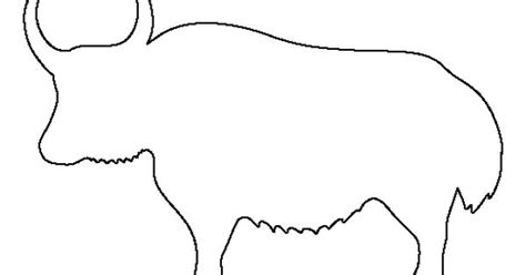Yak Pattern Use The Printable Outline For Crafts Creating Stencils