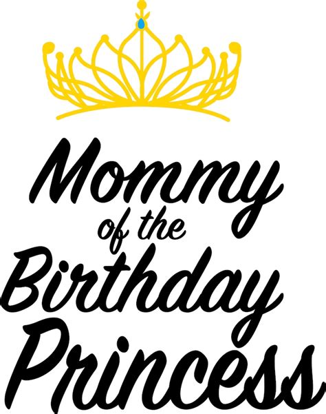 Mommy Of The Birthday Princess Svg Mom Svg Party Baby Etsy