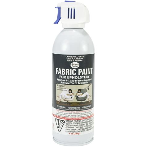 Upholstery Spray Fabric Paint 8oz Charcoal Grey