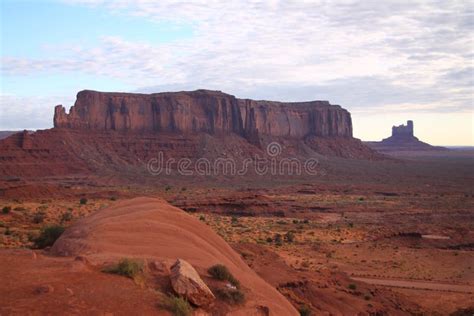 The Impressive Majestic Red Rocks In The Monument Valley Stock Photo