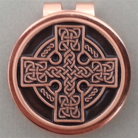 Copper Celtic Cross Copper Plated Brass Spring Clip The Robert