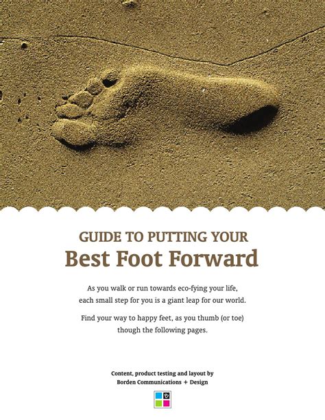 guide to putting your best foot forward by borden communications design inc issuu