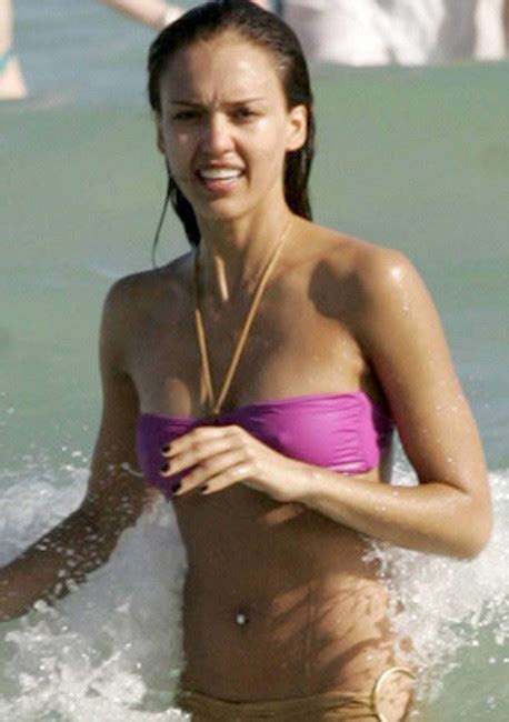 Celebrity Jessica Alba In Sexy Bikini And Nice See Thru Nipples Porn