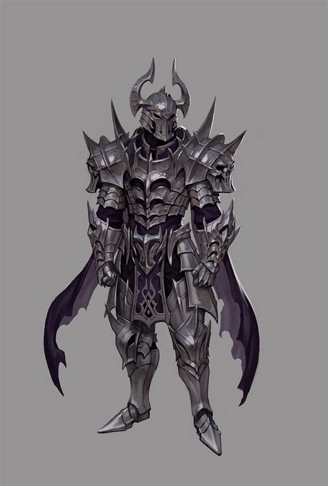 Artstation Dark Knight Seongho Kang Fantasy Character Design