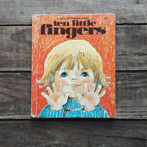 Ten Little Fingers A Book Of Finger Plays Vintage Wonder Etsy