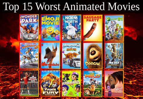 My Top 15 Worst Animated Movies By Jacobstout On Deviantart