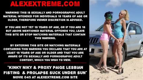 Kinky Niky Proxy Paige Lesbian Fisting Fun Prolapse Suck Under The Sun