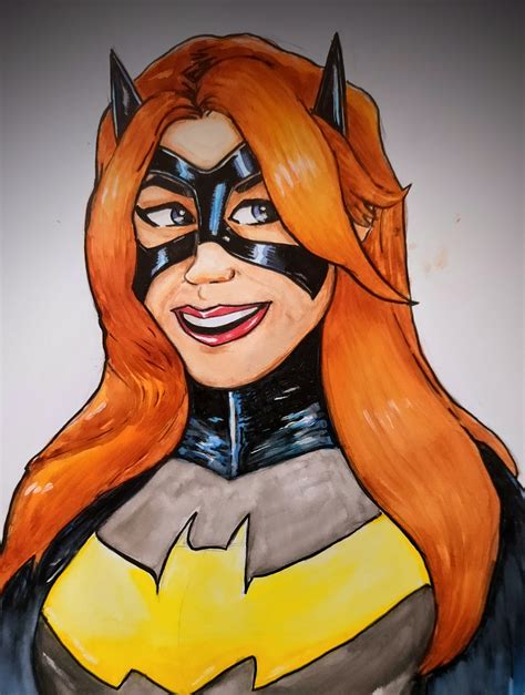 Batgirl Barbara Gordon In Watercolours By Chrisdarwen On Deviantart
