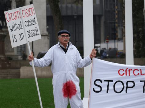 Mens Rights Group Hold Bizarre Anti Circumcision Protest On