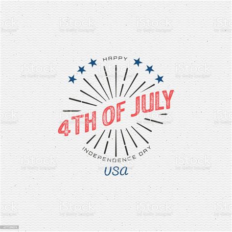 Fourth Of July Independence Day Usa Badges For Any Use Stock